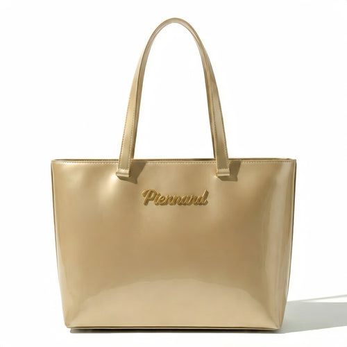Piernard Glazed Tote | Champagne Gold