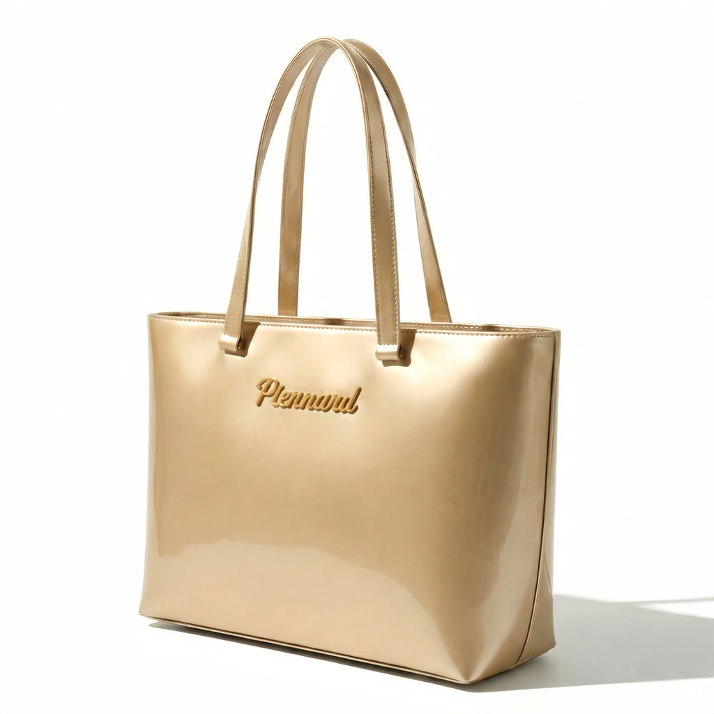 Piernard Glazed Tote | Champagne Gold