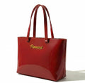 Piernard Glazed Tote | Cherry Red