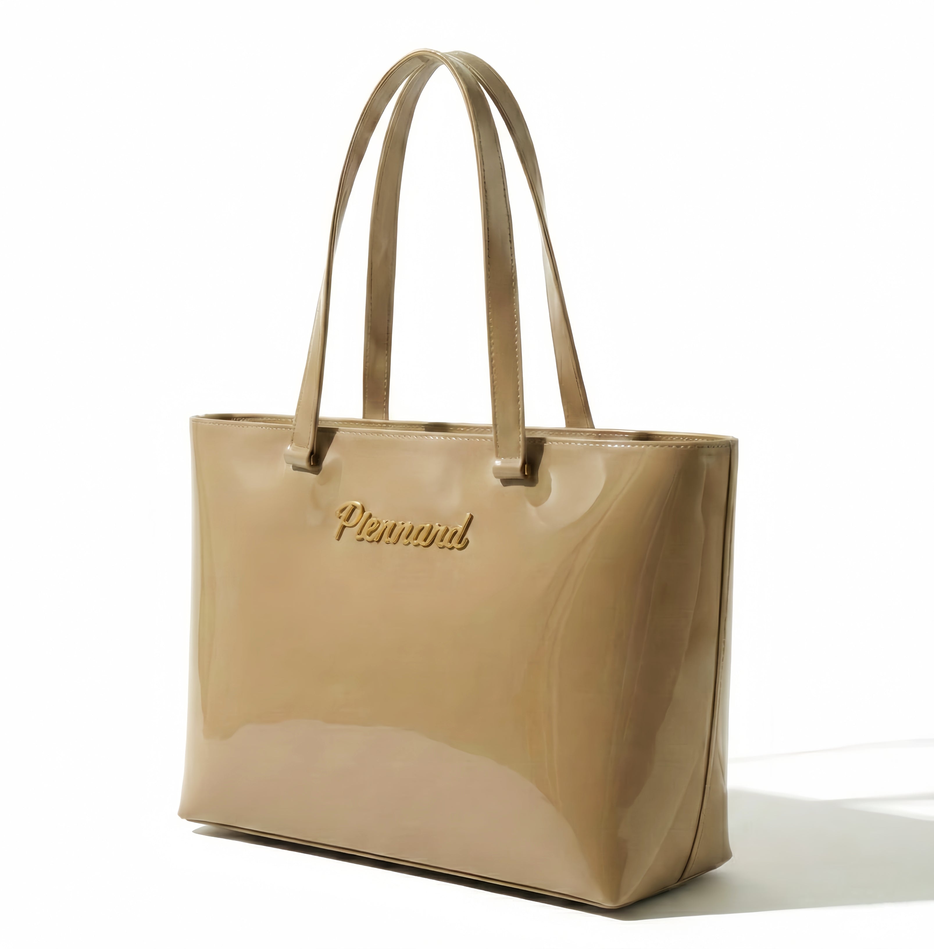 Piernard Glazed Tote | Nude Beige